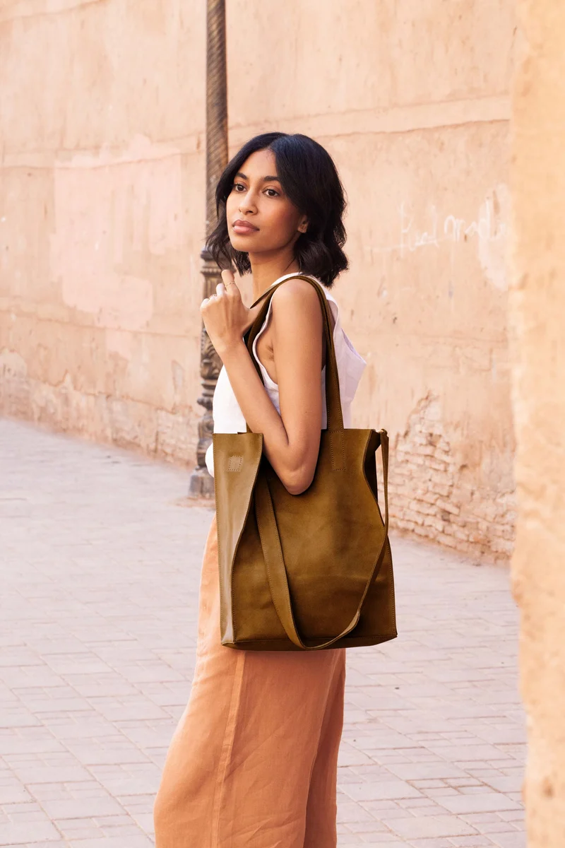 Tote - DENYA - Crossbody - Cognac