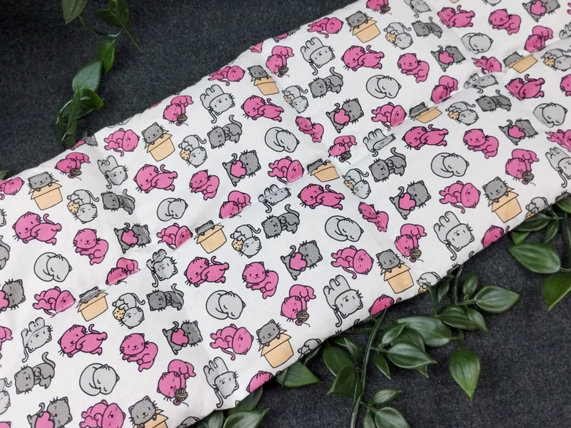 Körnerkissen niedliche Katzen pink