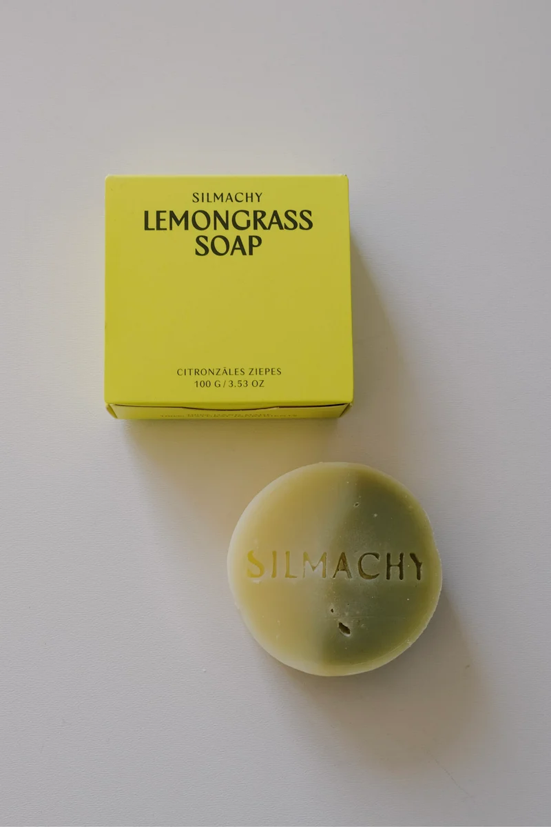 natural soap bar - lemongrass & spirulina
