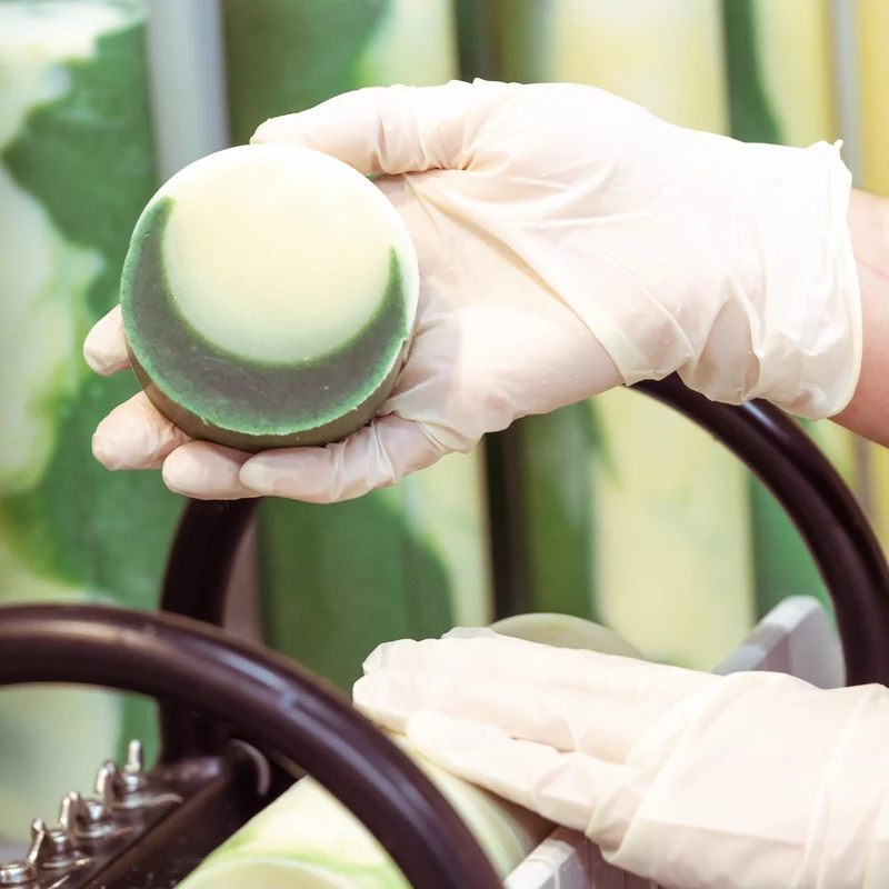 natural soap bar - lemongrass & spirulina