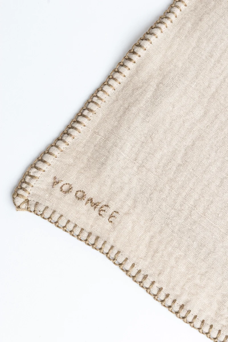 Foulard - AZIZA muslin - Creme