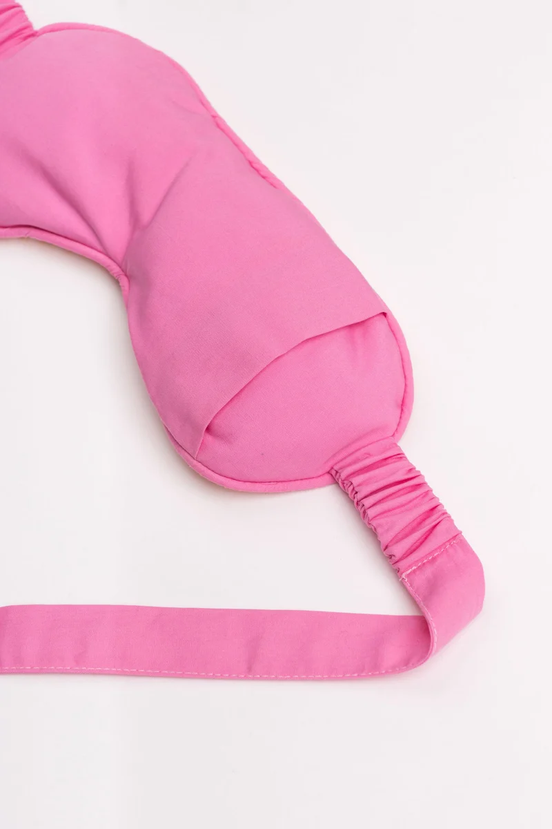 Eye Mask - RAHA - Checked - Orange / Pink