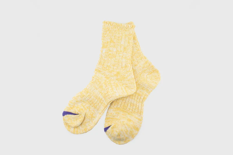 Pastel Rib Socks [Yellow]