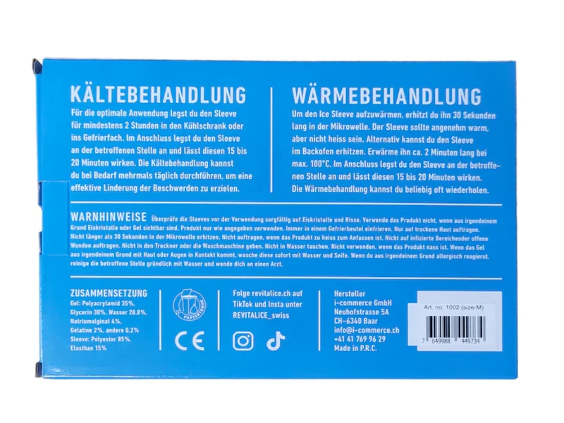 REVITALICE Sleeve, Kühl- und Wärmepack, Grösse S