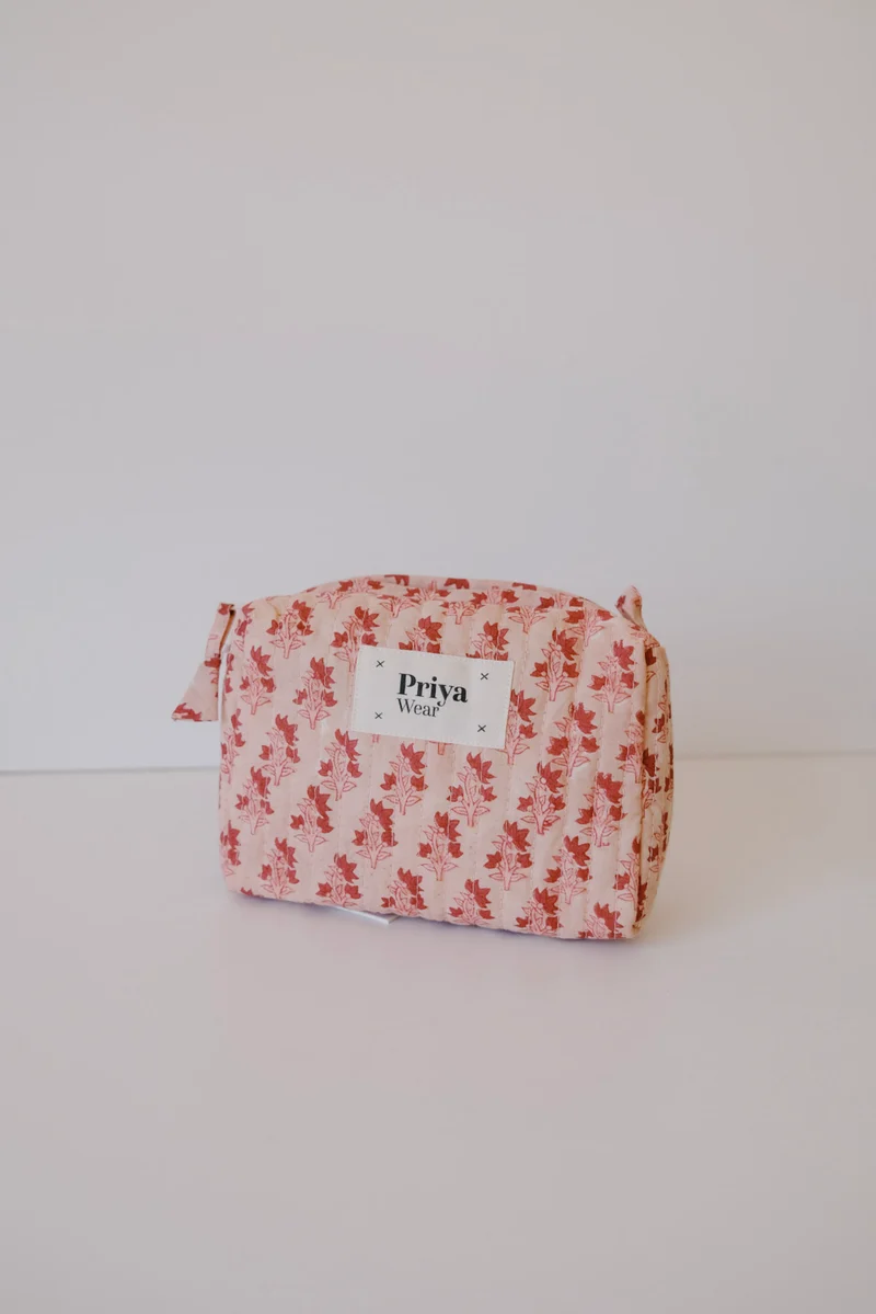 Beauty Bag - Organic Cotton - Pink