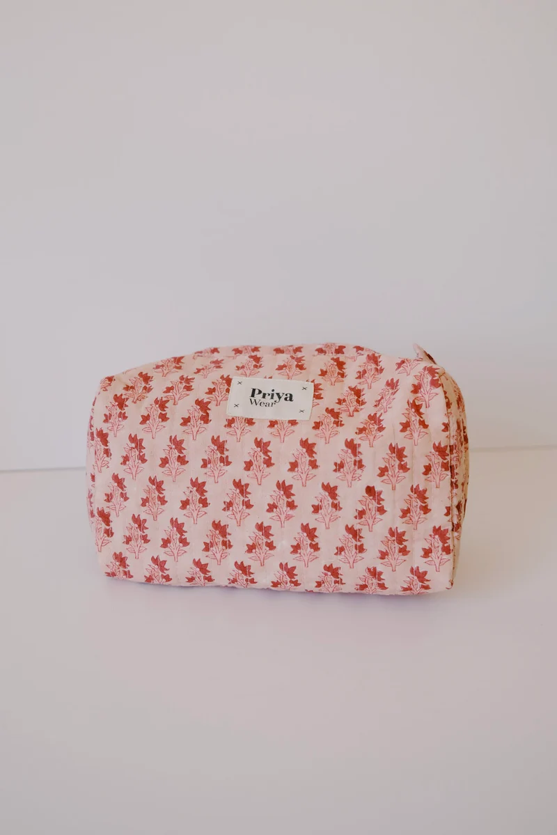 Beauty Bag - Organic Cotton - Pink