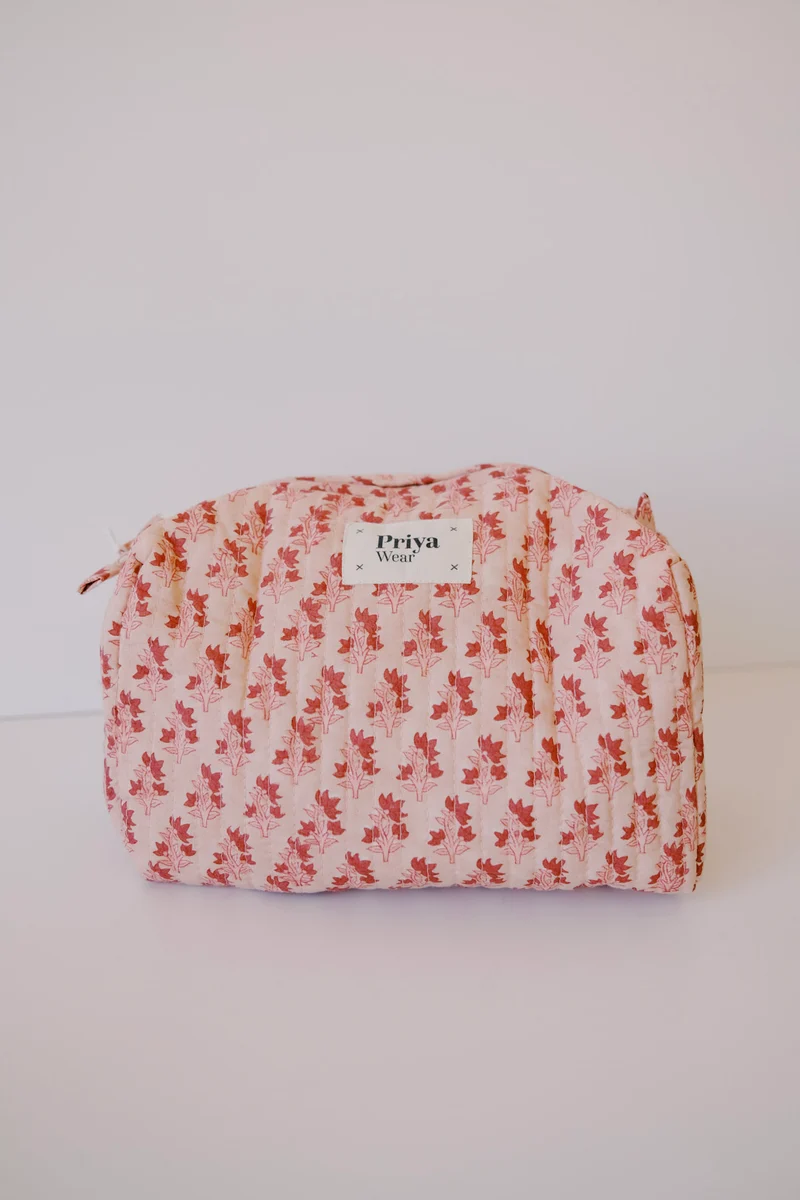 Beauty Bag - Organic Cotton - Pink