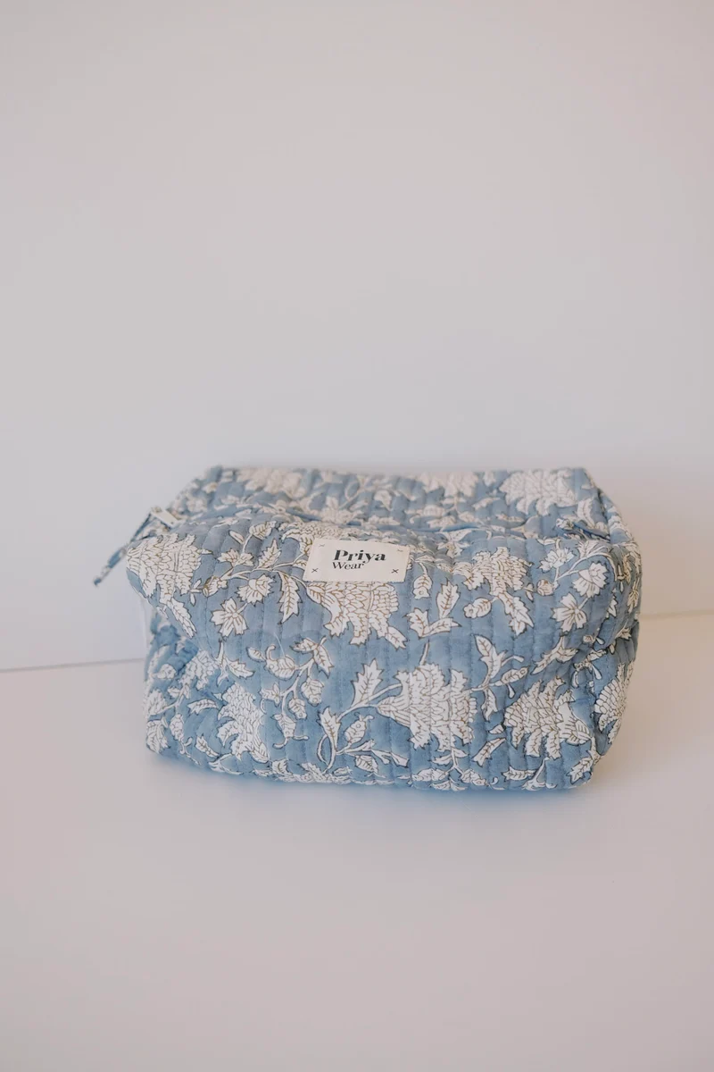 Beauty Bag - Organic Cotton - Smoky Blu