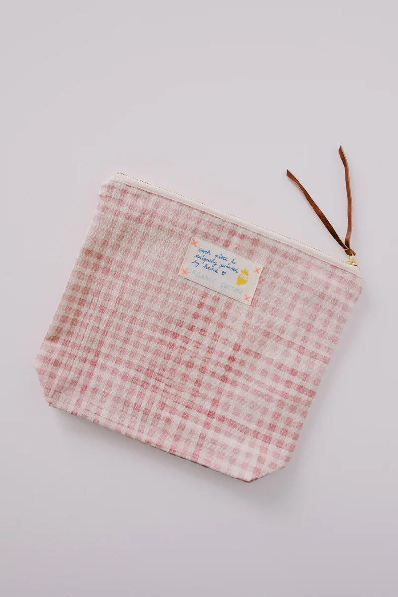 Pouch - Rose Check