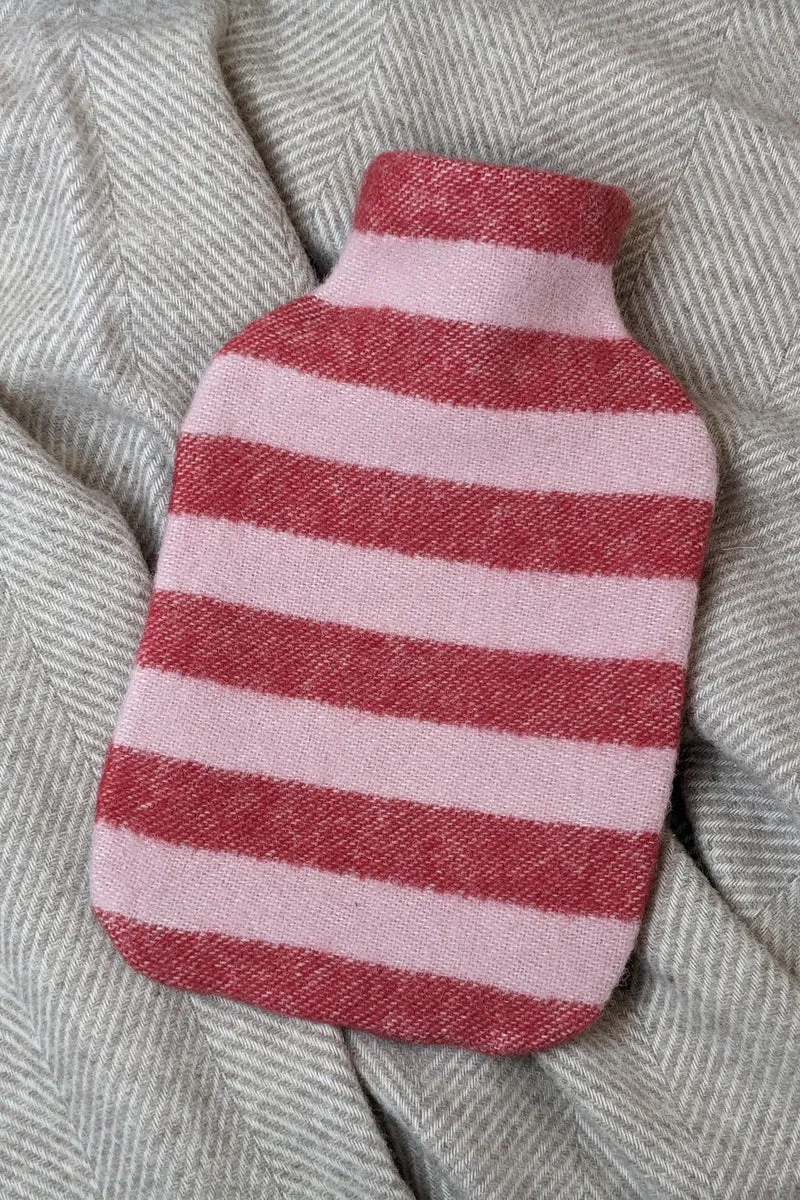 Wärmflaschenbezug STRIPES rose/red