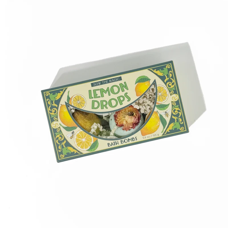Mini Bath Bomb Set - Lemon Drops - Lemon + Mint