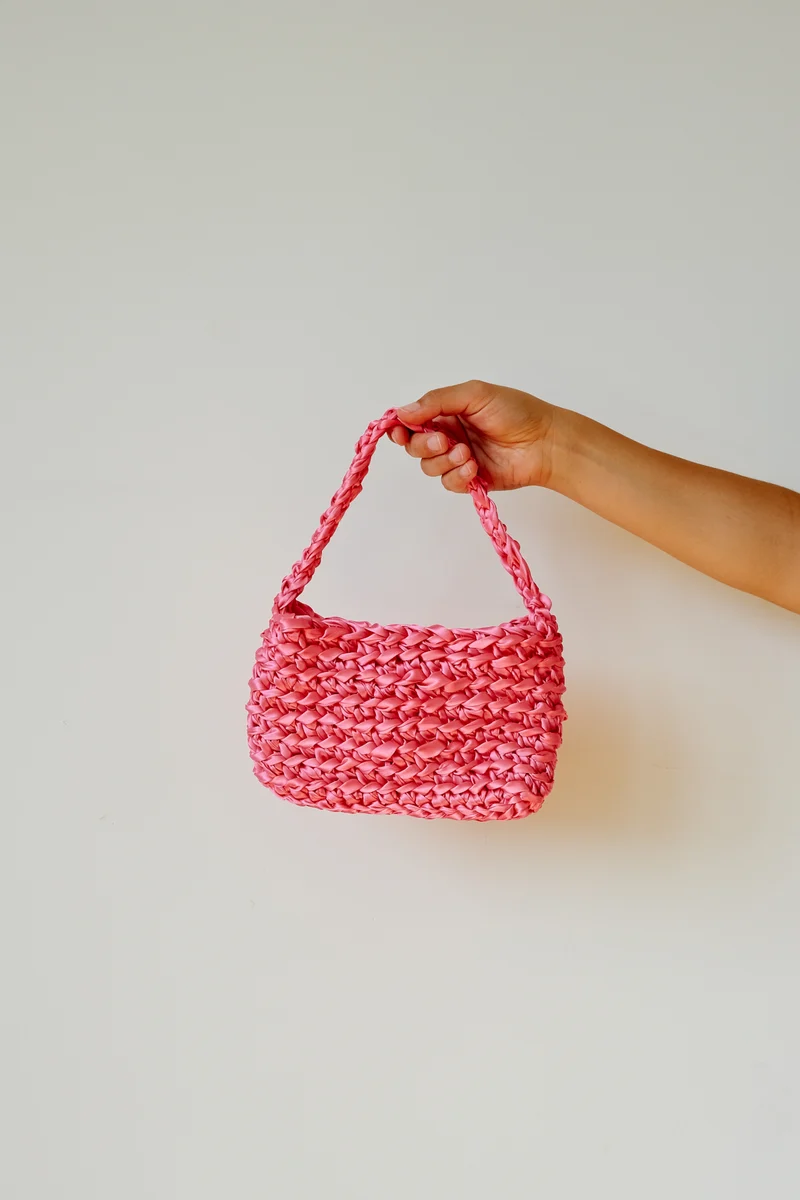 crochet bag - bling
