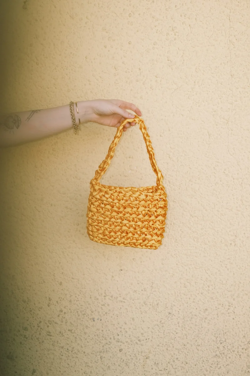 crochet bag - bling