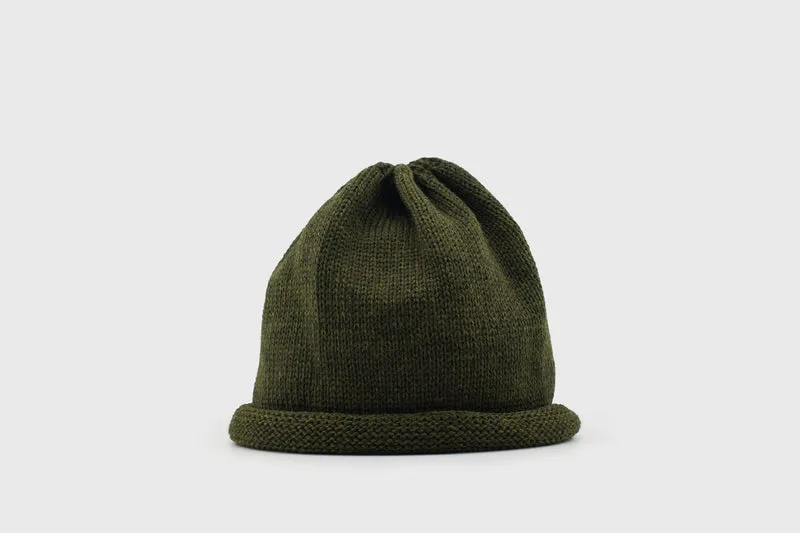 Merino Wool Roll Up Cap [Khaki]