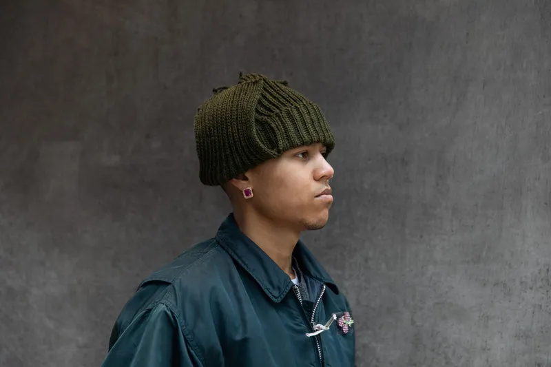 Merino Wool Flight Cap [Navy]