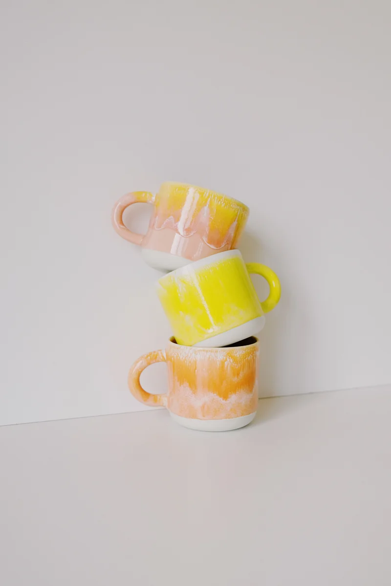 chug mug - orange / yellow / red shades