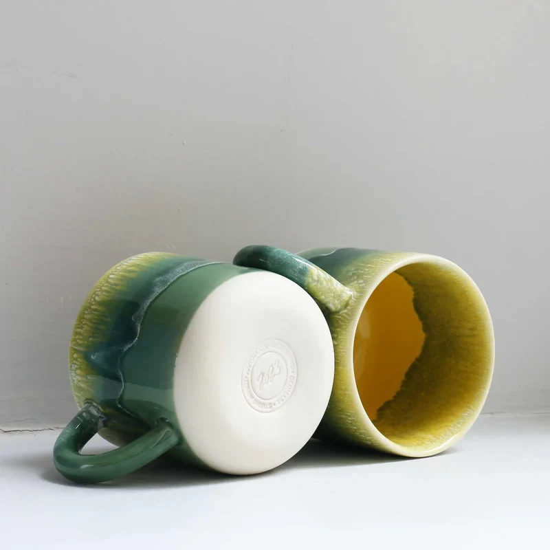 chug mug - green shades