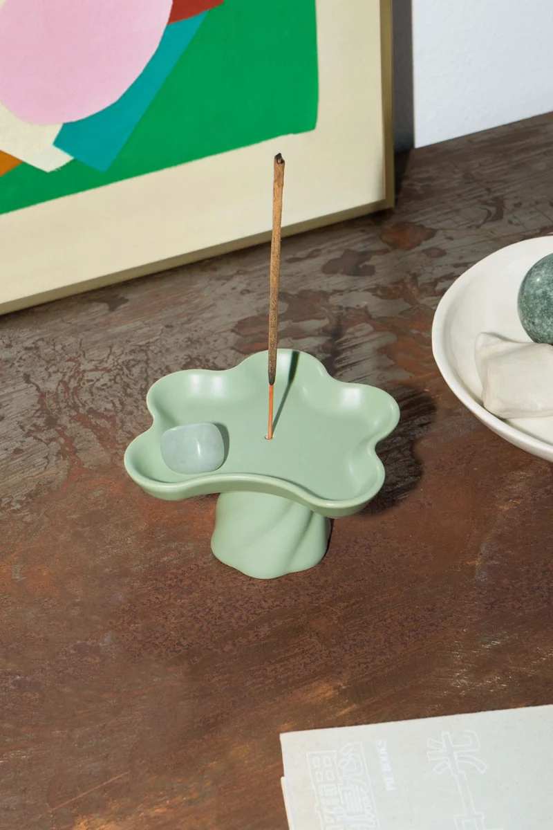 Incense Holder - Templo - Green