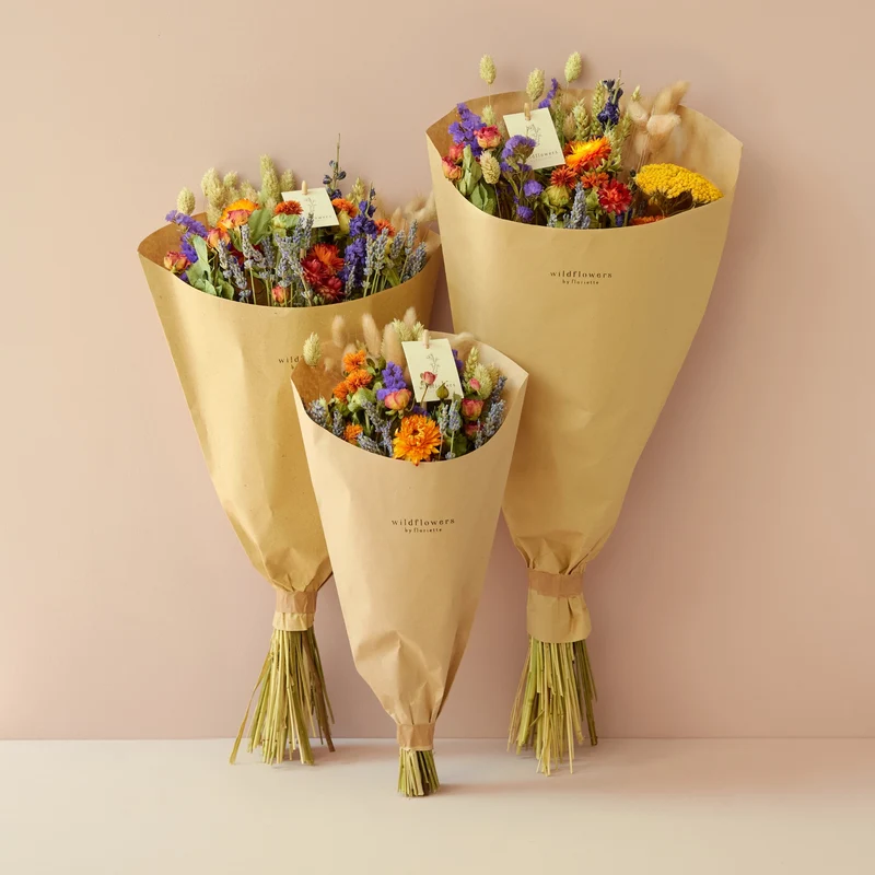 Dried Flowers - Bouquet - Orange