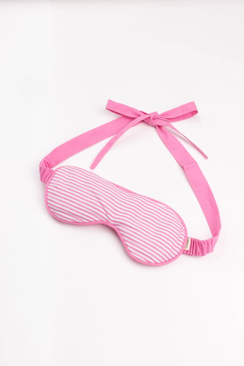 Eye Mask - RAHA - Stripes - Pink