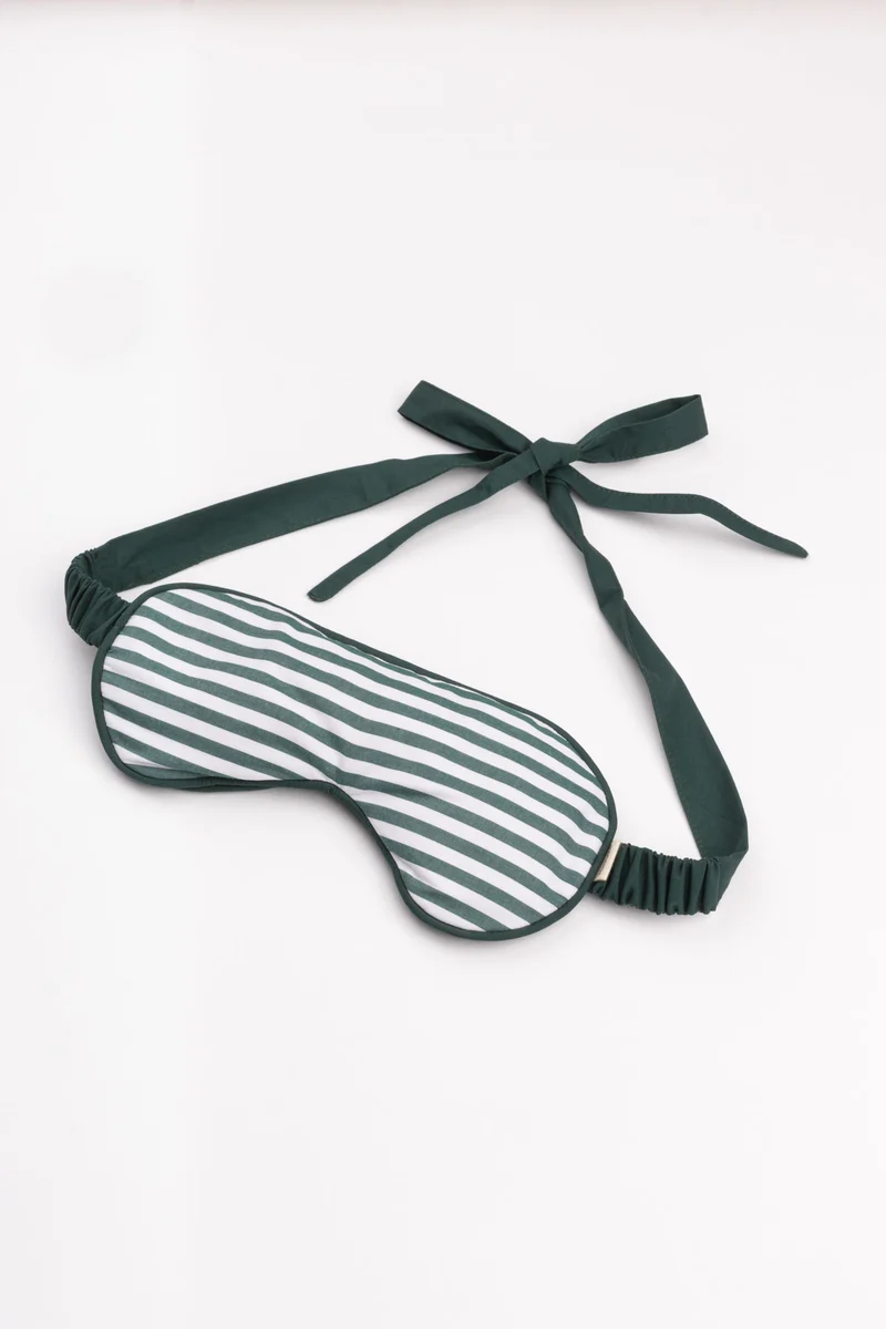 Eye Mask - RAHA - Stripes - Green