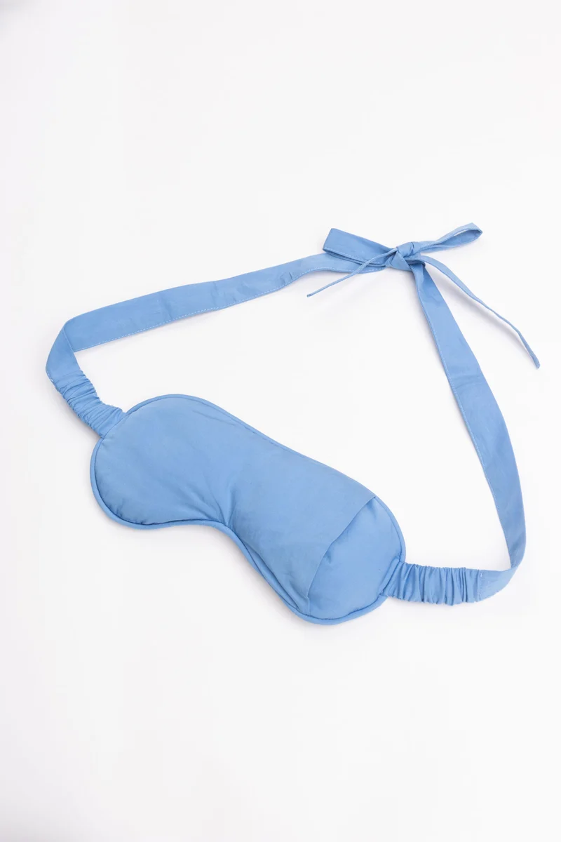 Eye Mask - RAHA - Stripes - Light Blue