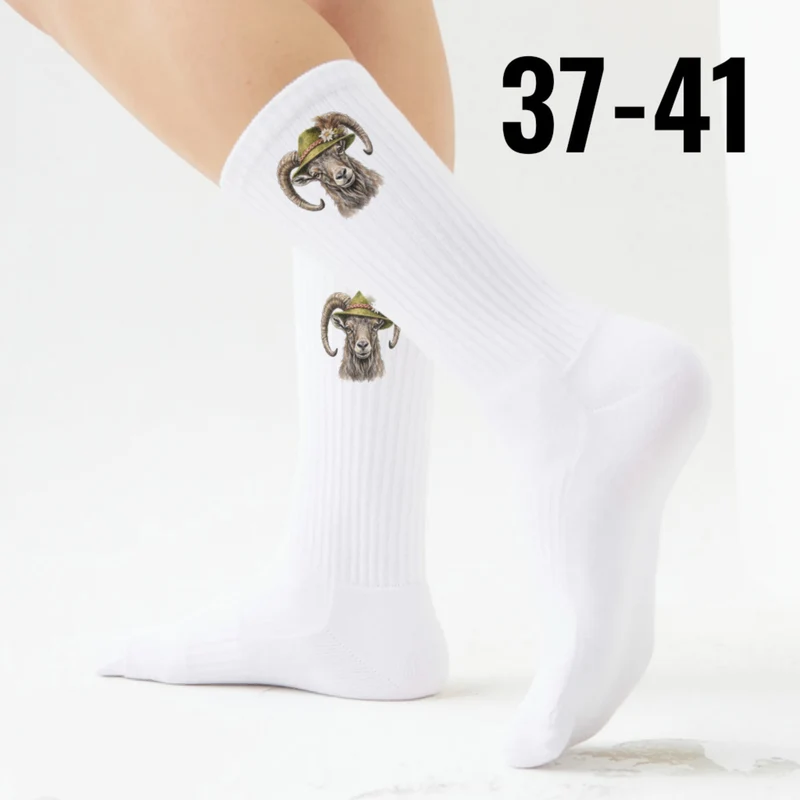 epicsocks Alpen Charme Alm und Berg Steinbock Socken in 37-41 im Paar