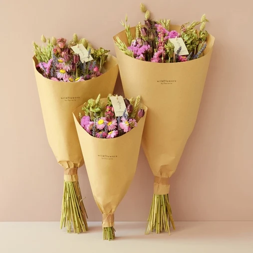 Dried Flowers - Bouquet - Pink Field