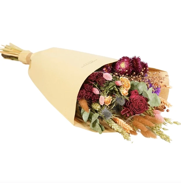 Dried Flowers - Bouquet - Burgundy