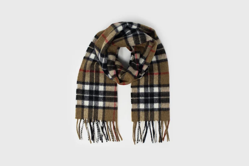 Merino Lambswool Scarf [Camel Thompson]