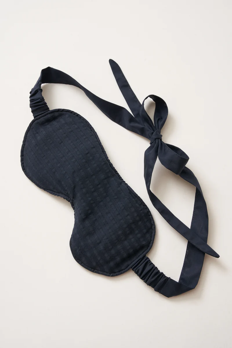Eye Mask - RAHA Striped - Dark Blue