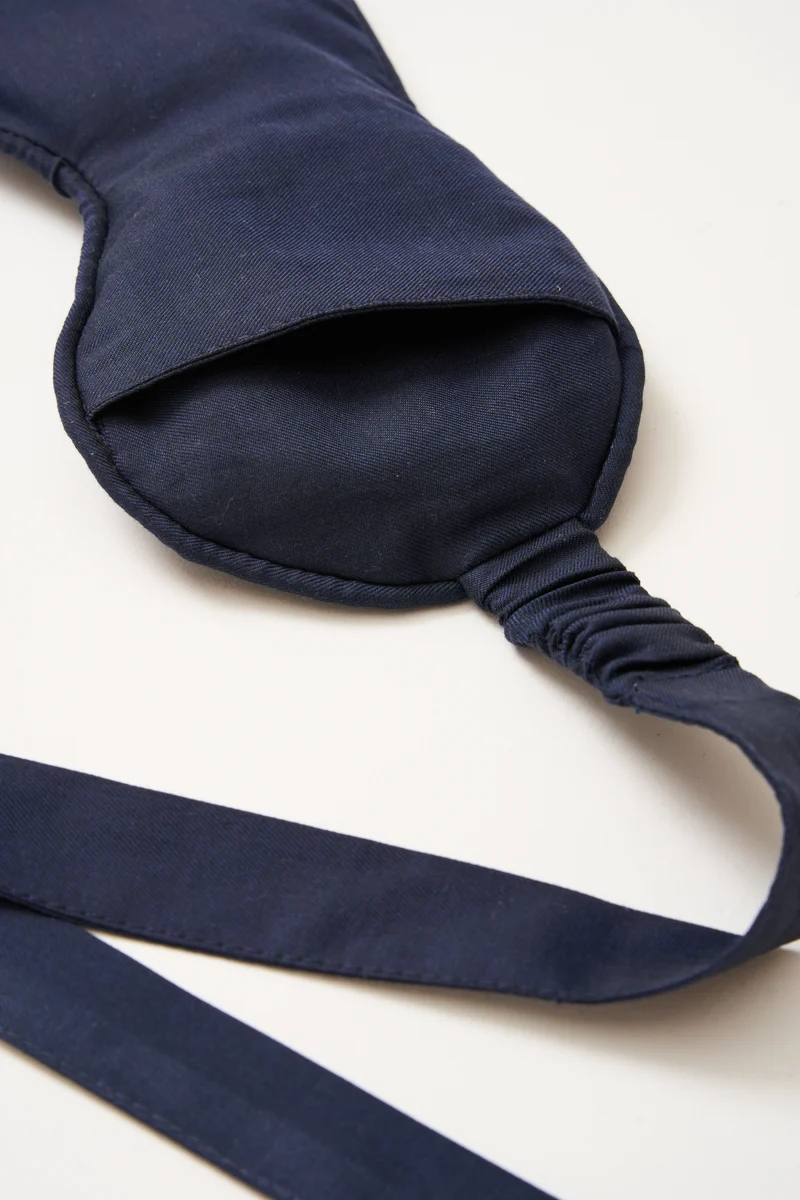 Eye Mask - RAHA Striped - Dark Blue