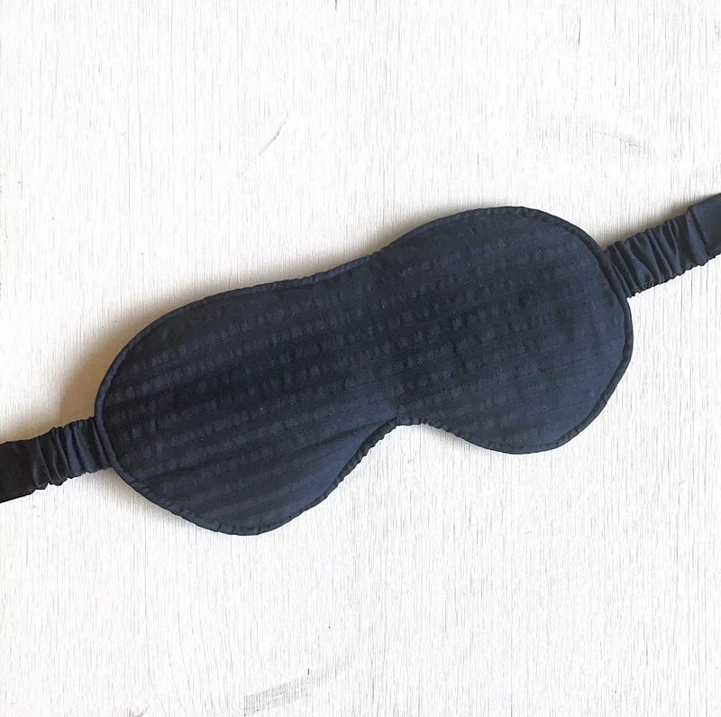 Eye Mask - RAHA Striped - Dark Blue