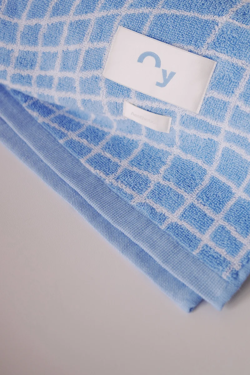 Terry Towel - Blue Pool