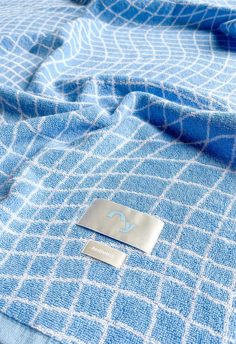 Terry Towel - Blue Pool
