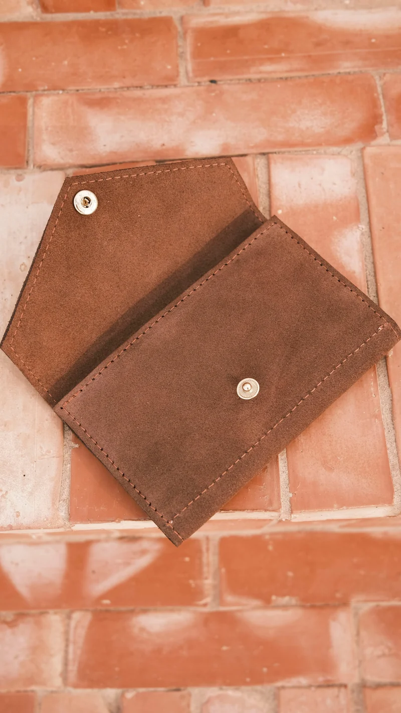 Flip Wallet - DENYA - Red Wood