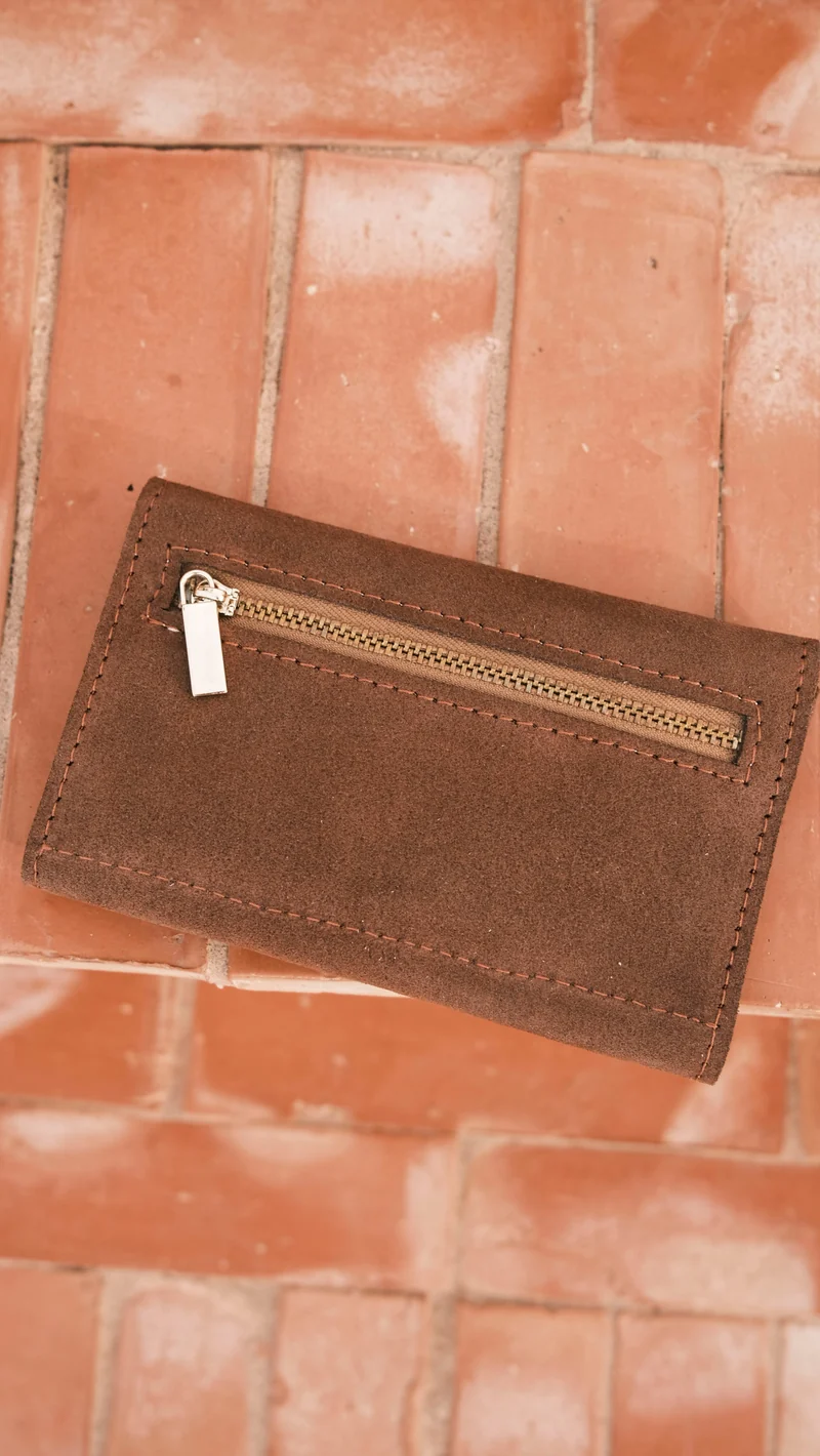 Flip Wallet - DENYA - Red Wood