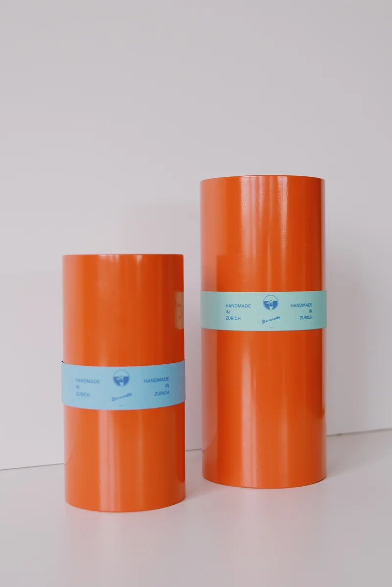 Stainless Steel Vase - Orange