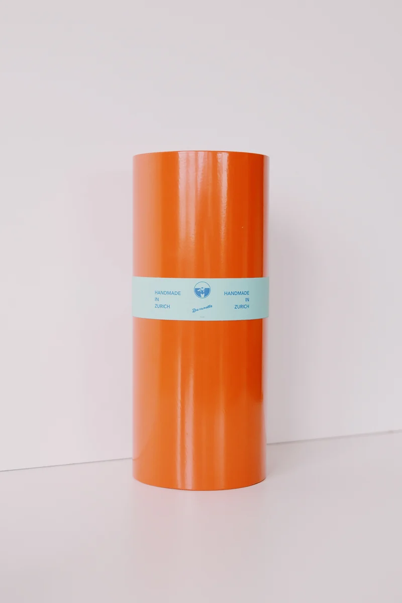 Stainless Steel Vase - Orange
