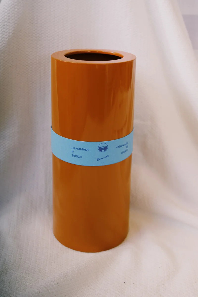 Stainless Steel Vase - Orange