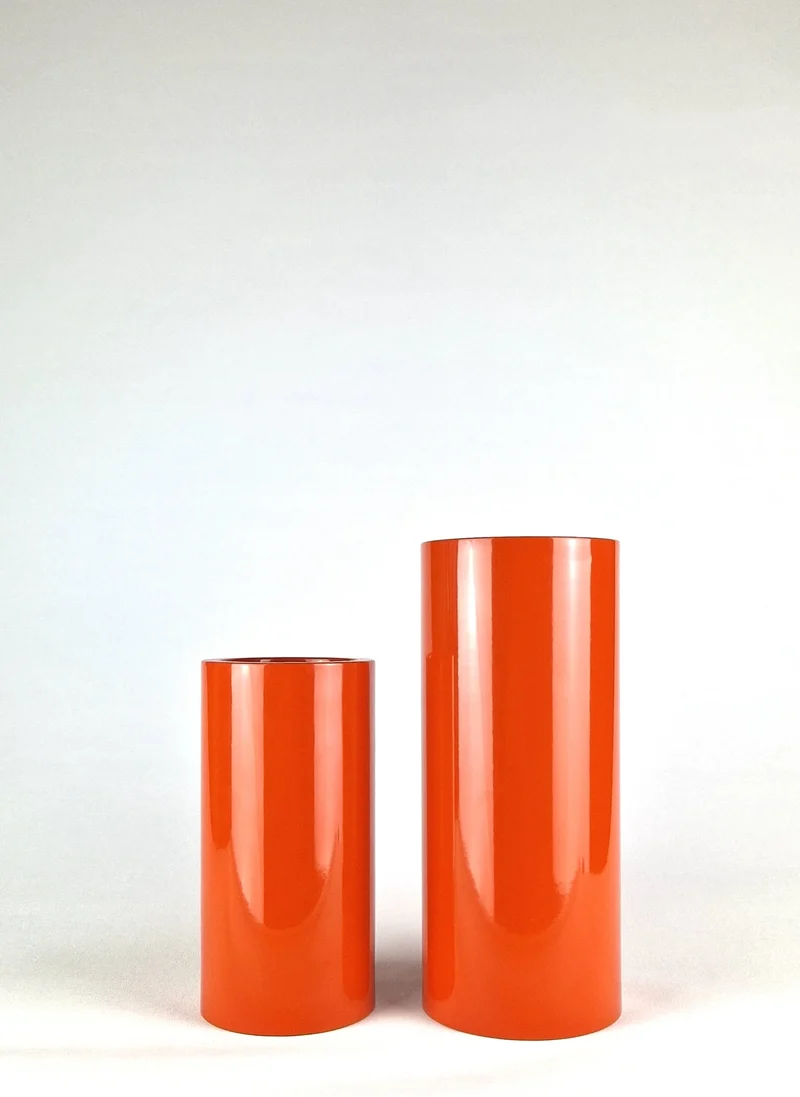 Stainless Steel Vase - Orange