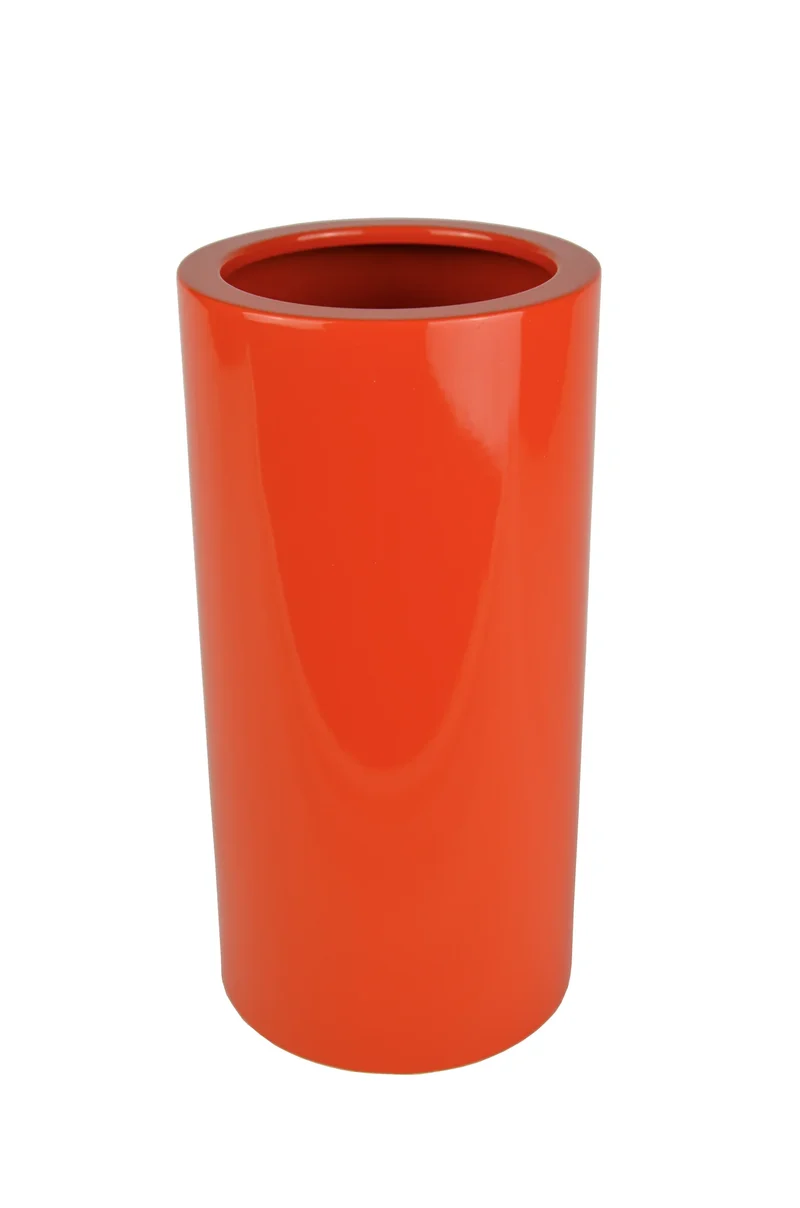 Stainless Steel Vase - Orange