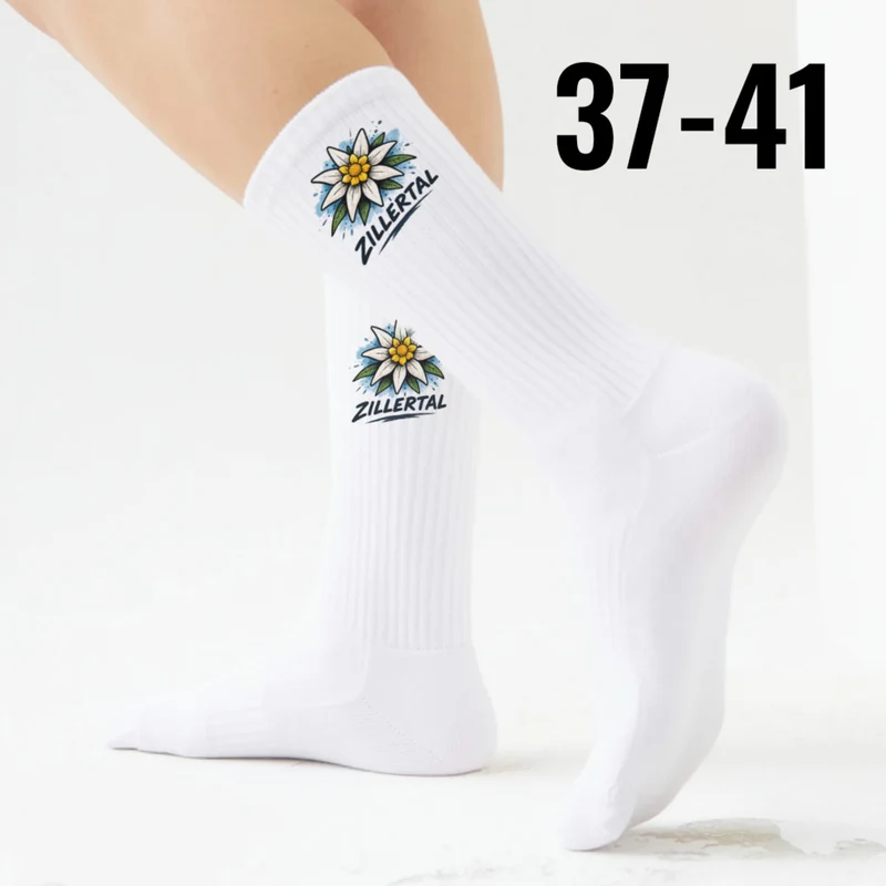 epicsocks Zillerblick Zillertal Edelweiß Socken in 37-41 im Paar