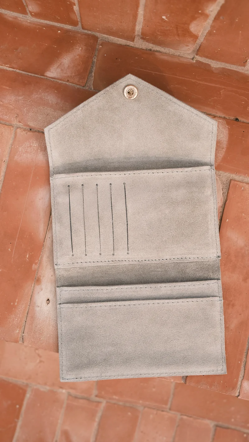 Flip Wallet - DENYA - Taupe