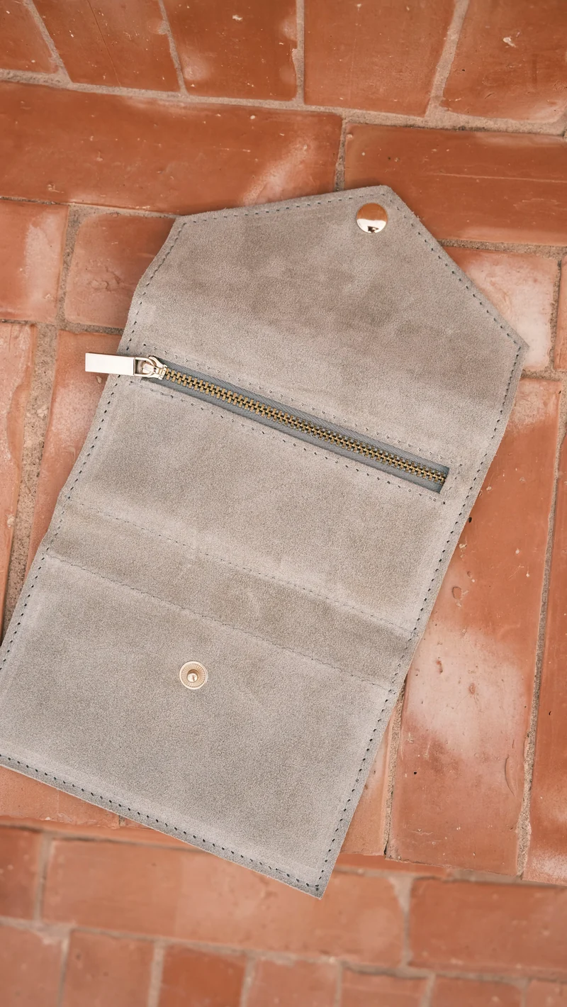 Flip Wallet - DENYA - Taupe