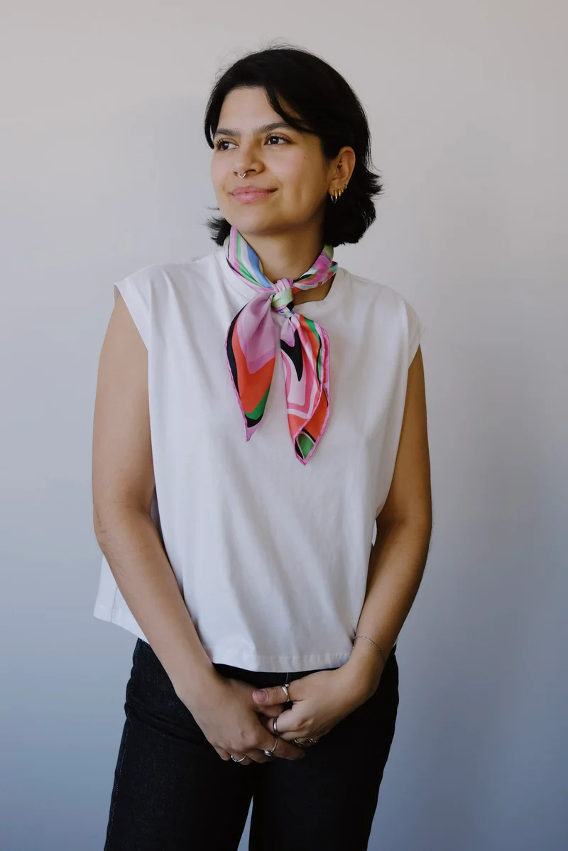 silk scarf - confuso
