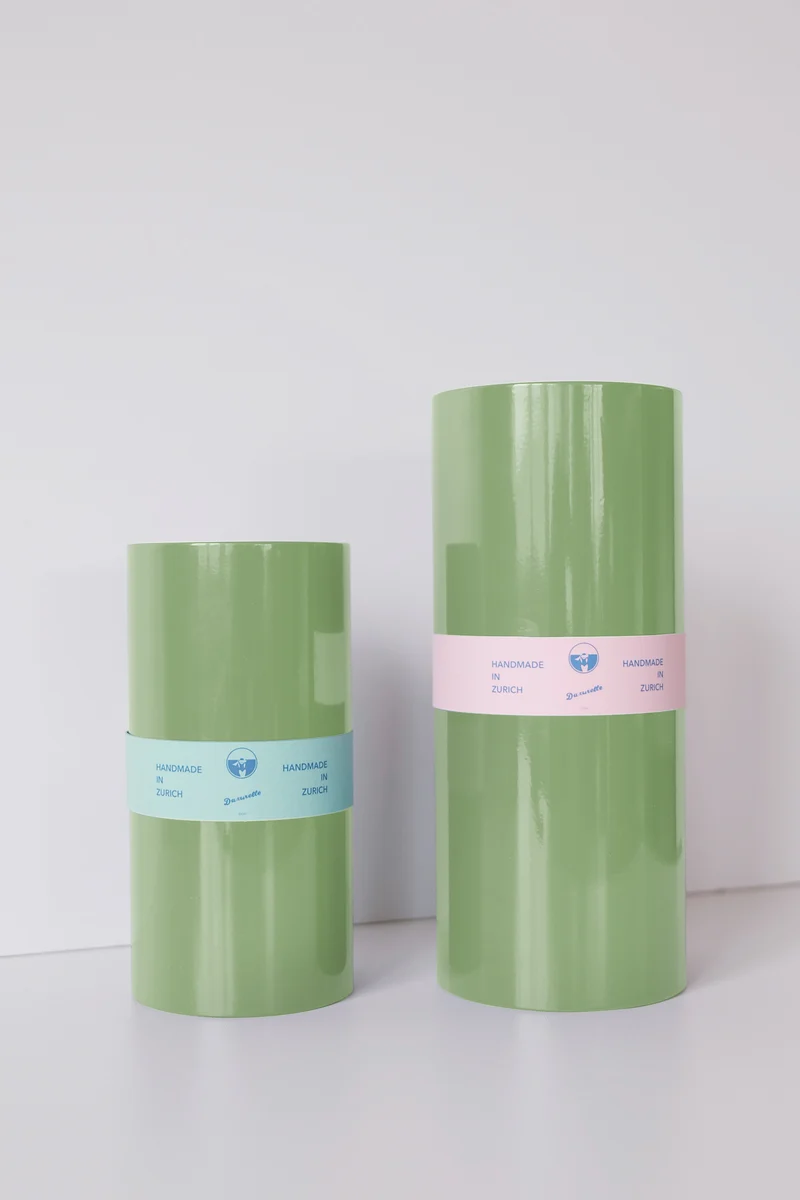 Stainless Steel Vase - Light Green