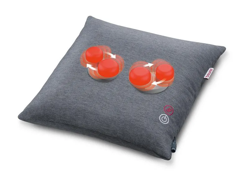 Beurer Massage-Kissen Shiatsu MG135, grau, 40 x 40 x 10 cm