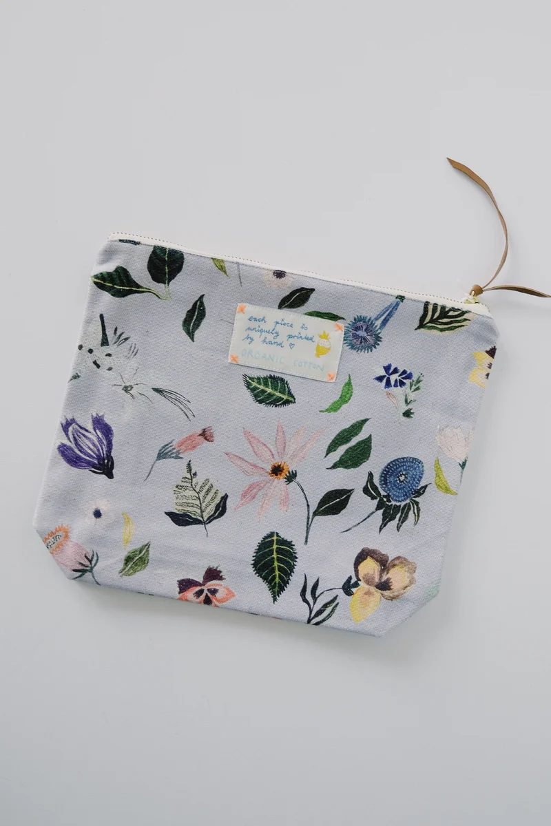 Pouch - Purple Flowers