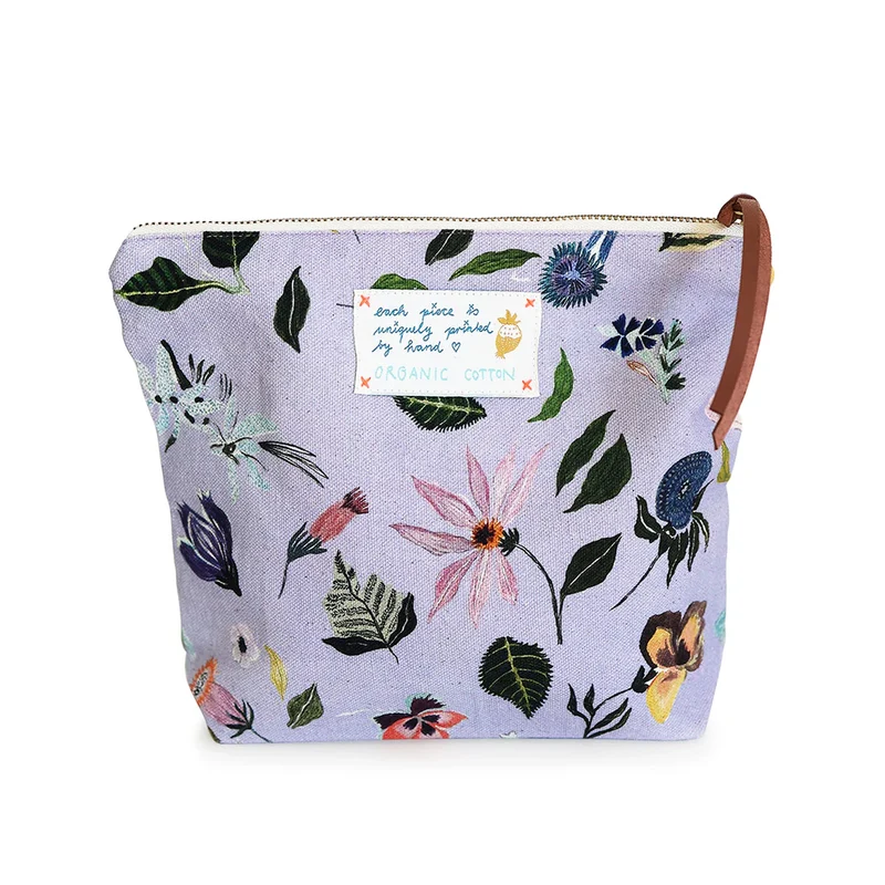 Pouch - Purple Flowers